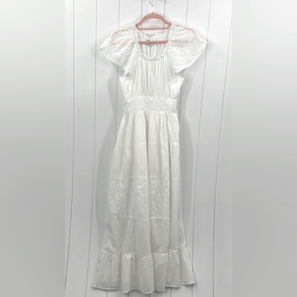 White Boho Beach Dress